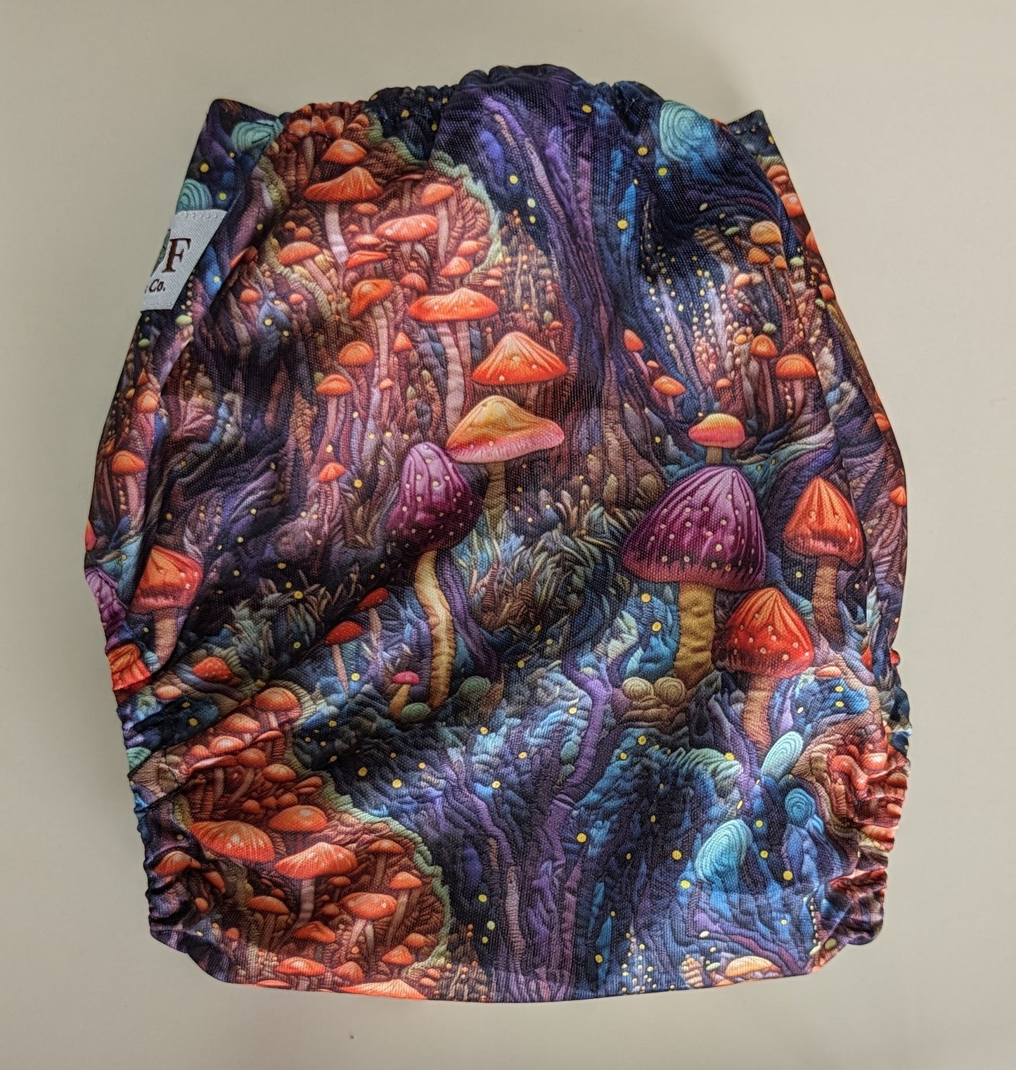 Embroidered Mushroom Forest OS Pocket