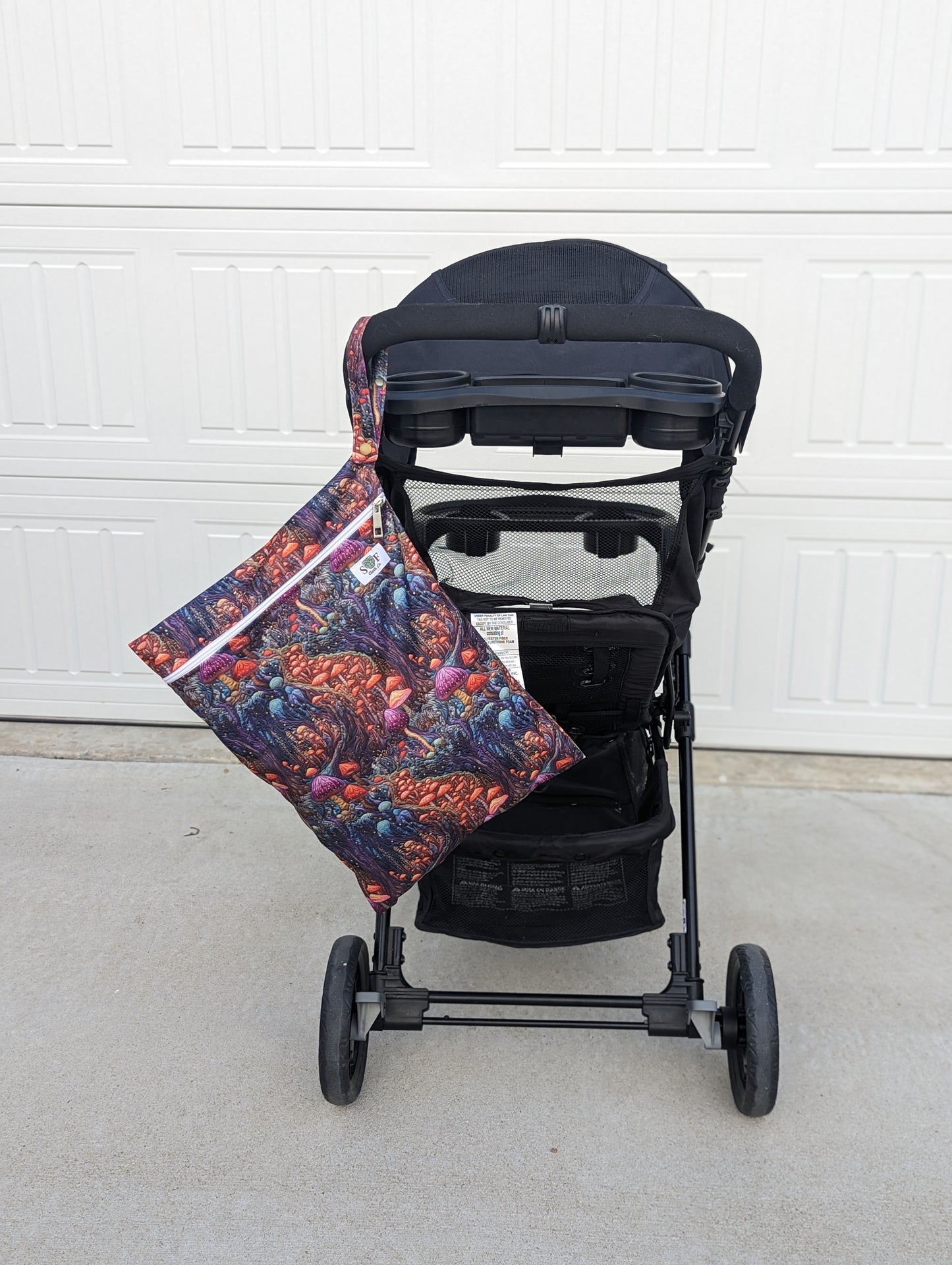 Mushroom Forest Stroller Wet Dry Bag